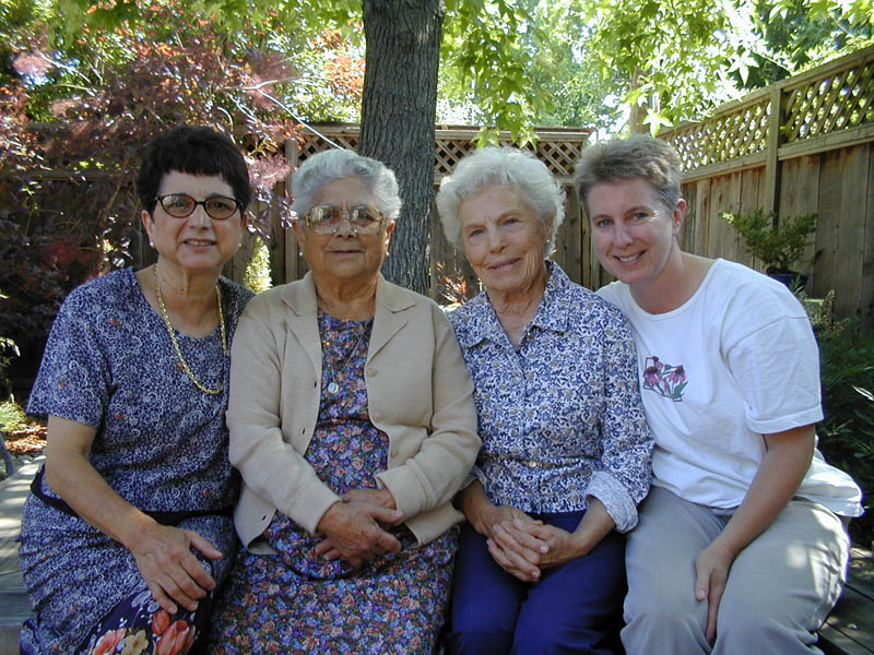 Mom, Nonna, Edith, and Mary